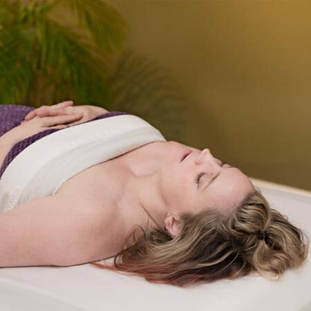 Relaxing on the Massage Table